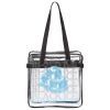 Clear Tote with Zippered Top Thumbnail