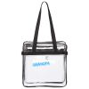 Clear Tote with Zippered Top Thumbnail
