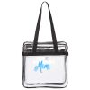Clear Tote with Zippered Top Thumbnail