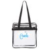 Clear Tote with Zippered Top Thumbnail