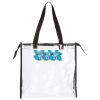 Clear Tote with Gusseted And Zippered Top Thumbnail