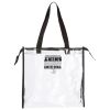 Clear Tote with Gusseted And Zippered Top Thumbnail