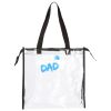 Clear Tote with Gusseted And Zippered Top Thumbnail