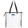 Clear Tote with Gusseted And Zippered Top Thumbnail