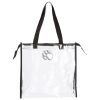 Clear Tote with Gusseted And Zippered Top Thumbnail