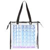 Clear Tote with Gusseted And Zippered Top Thumbnail