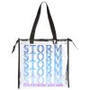 Clear Tote with Gusseted And Zippered Top Thumbnail
