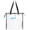 Clear Tote with Gusseted And Zippered Top Thumbnail