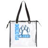 Clear Tote with Gusseted And Zippered Top Thumbnail